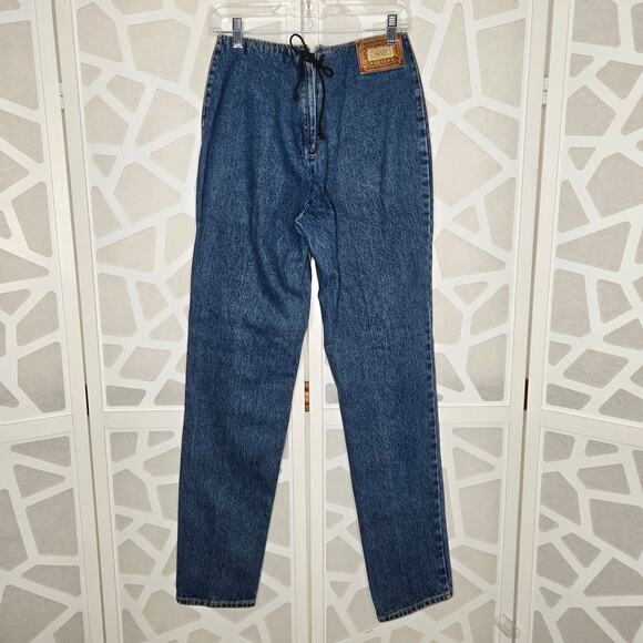 VINTAGE Lawman High Rise Key Hole Straight Fit Jeans Womens SZ 9 90s Western Mom - Picture 4 of 5